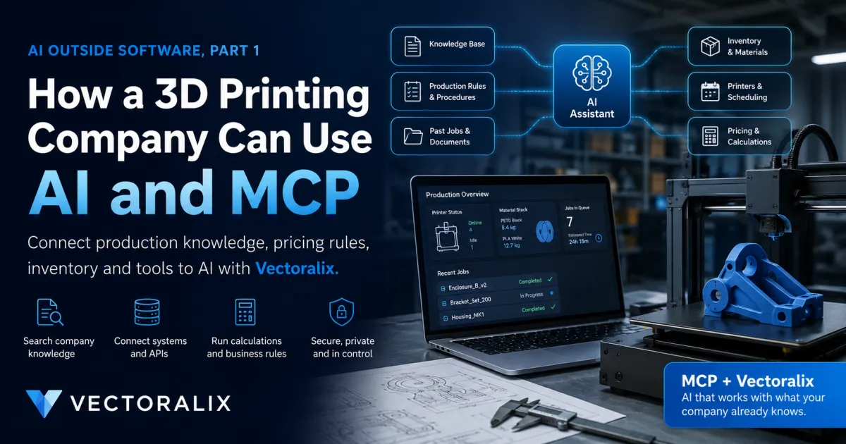 How a 3D Printing Company Can Use AI Without Becoming a Software Company